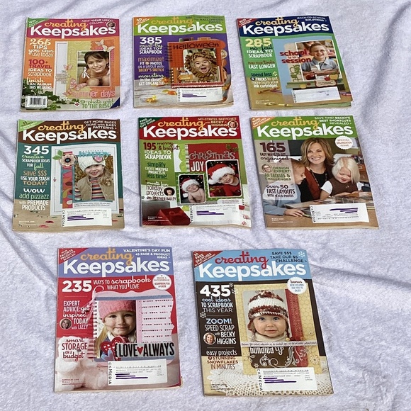 8 Creating Keepsakes Crafting Scrapbook Magazines - Picture 1 of 11